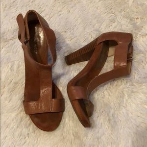 Nine West Tobacco Colored Heels